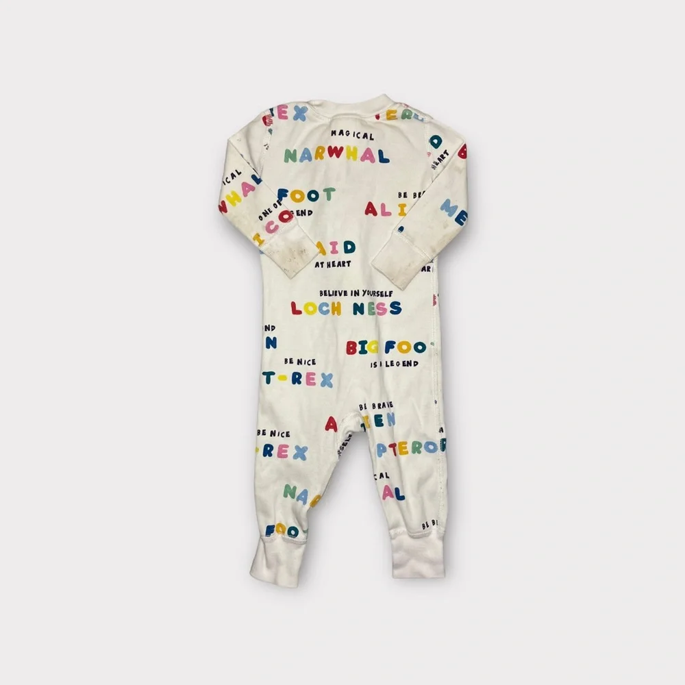 Hanna Andersson Colorful Text Organic Sleeper